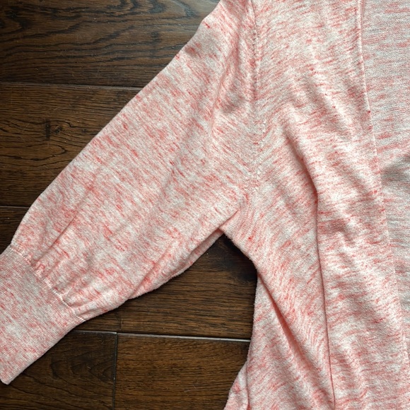 Lane Bryant pink peach open cardigan longer front short back cotton plus size - Picture 6 of 9